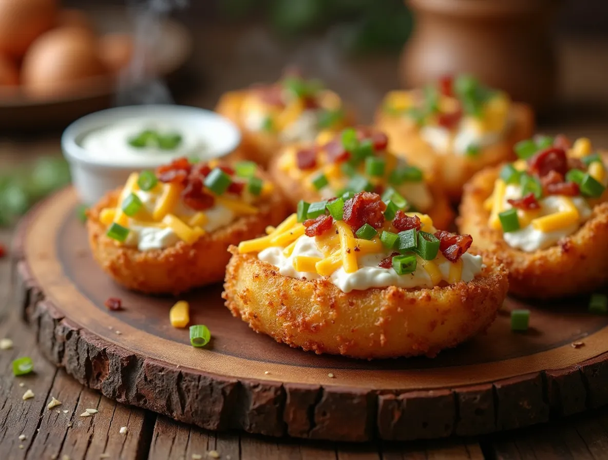 Cottage Cheese Recipe for Air Fryer Baked Potato Skins