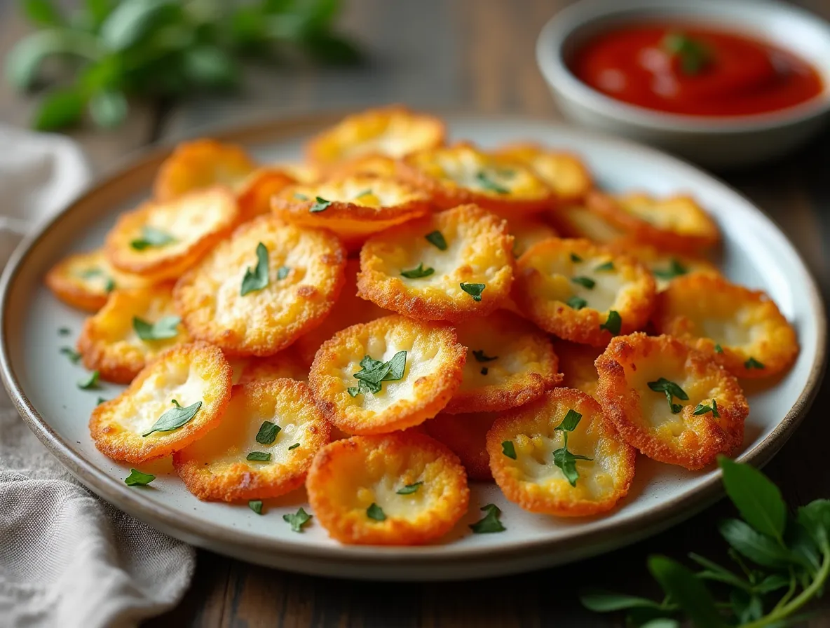 Mozzarella Cheese Crisps: The Perfect Crunchy Snack!