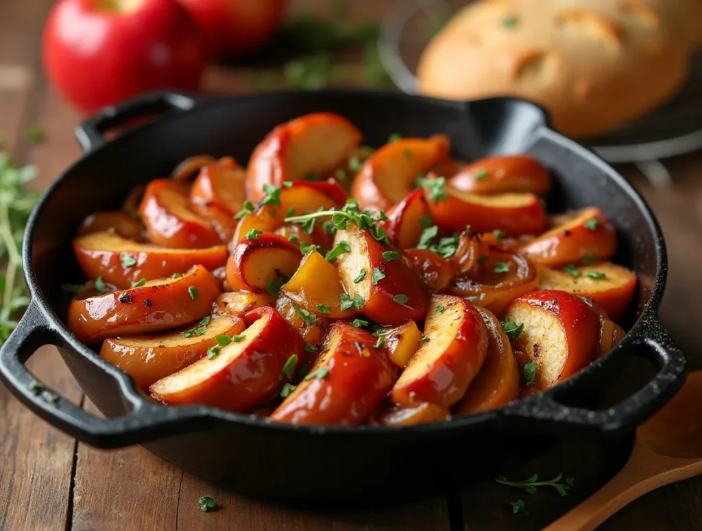 "Delicious chicken apple sausage recipes on a plate"