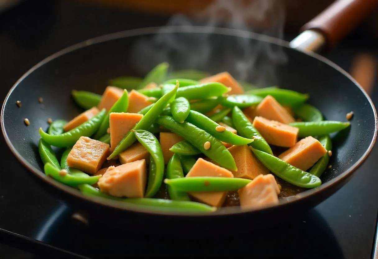 Chicken & Pea Pods Stir Fry – Easy, Healthy Recipe in 20 Min