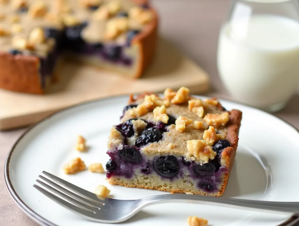 Customized blueberry cottage cheese bake with nuts and seeds