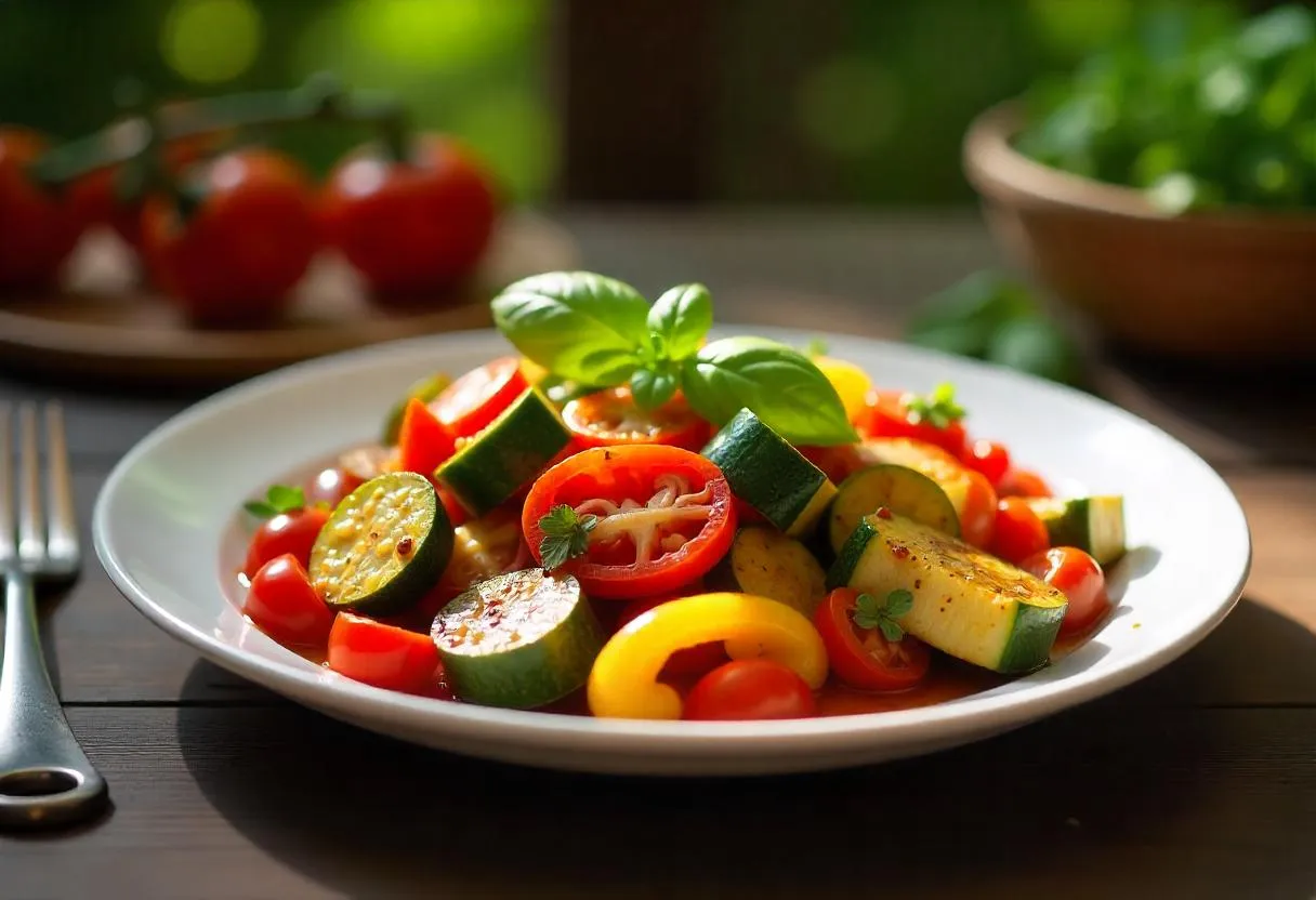 Italian marinated vegetable platter