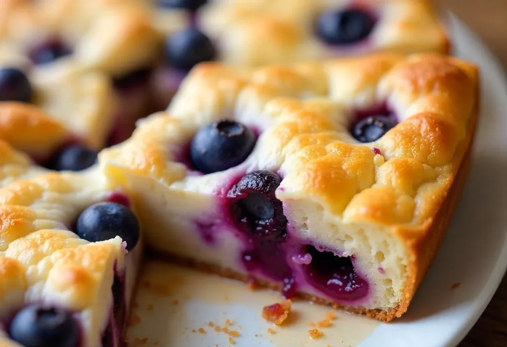 Close-up of golden crust on breakfast bake