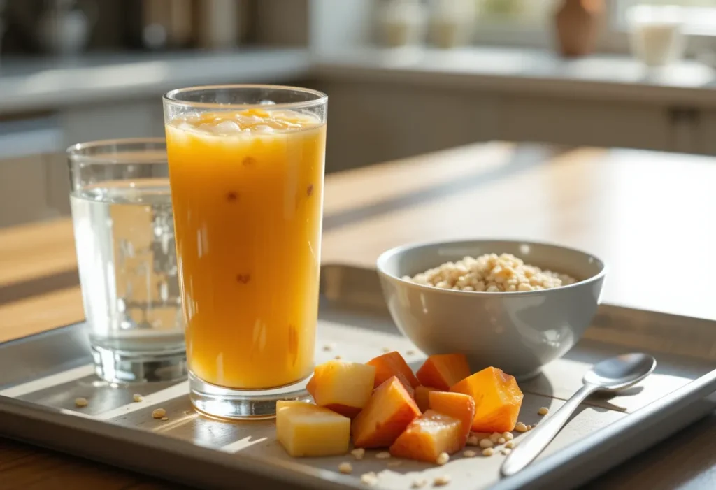 Morning detox setup with Brazilian Mounjaro drink