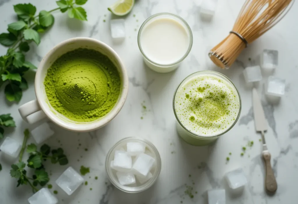 How to make iced matcha latte