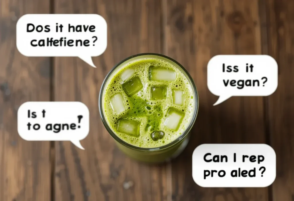 Questions about iced matcha