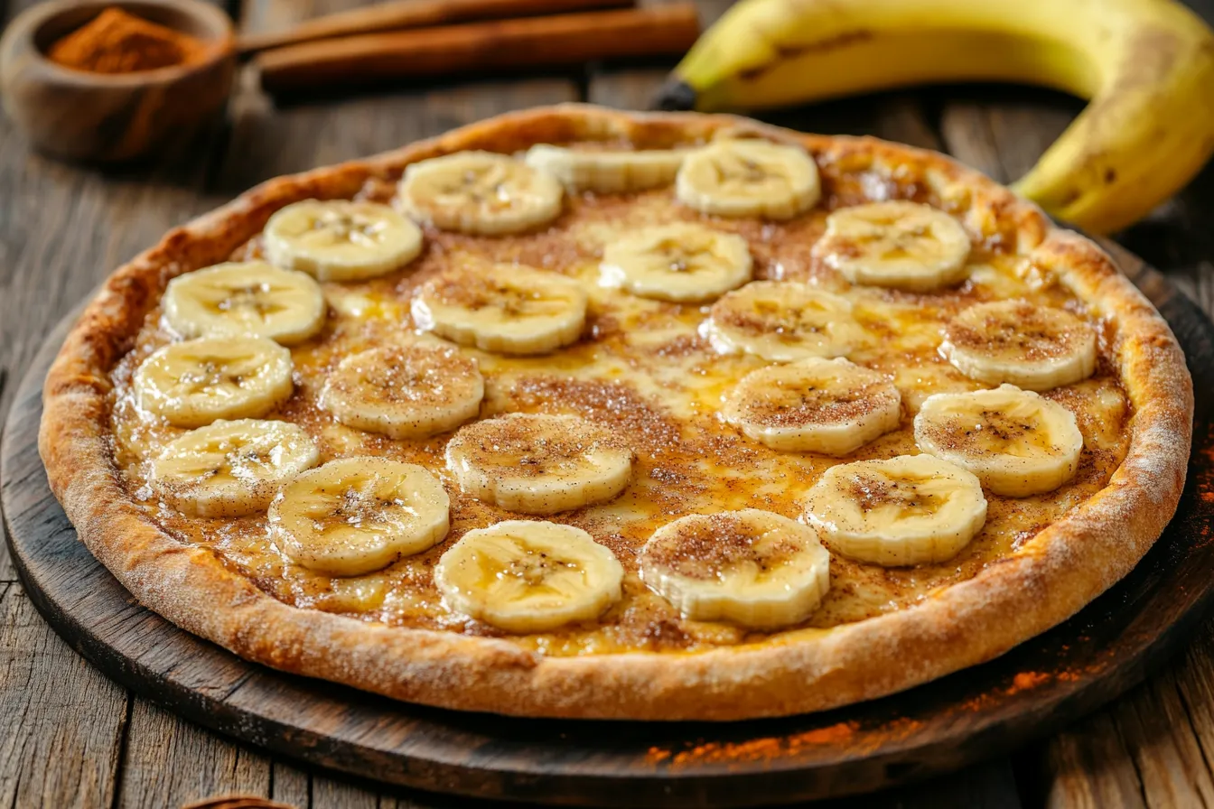 Brazilian Banana Cinnamon Pizza Recipe | Sweet & Simple