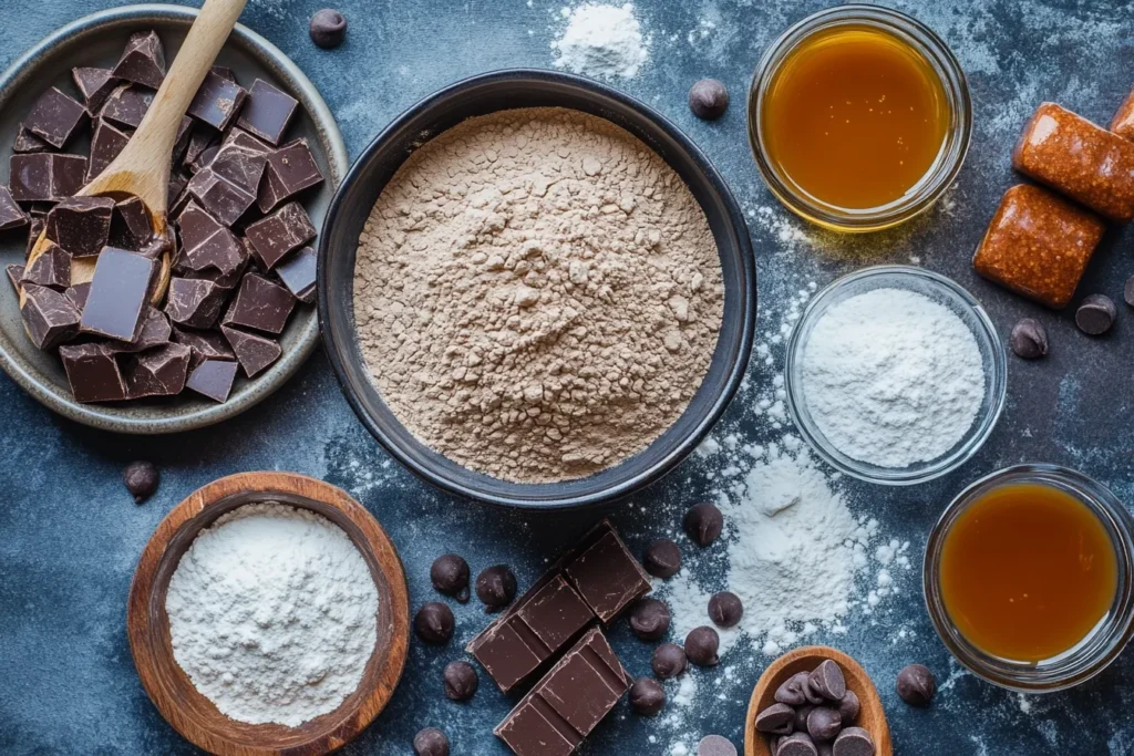 budget ingredients for turtle brownie cookies