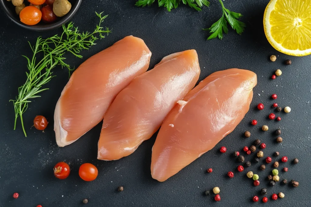 nutrient chart for chicken breast