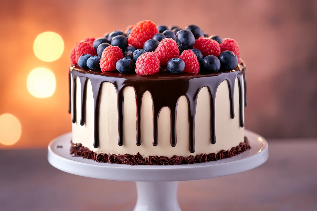 6 inch drip cake with chocolate ganache