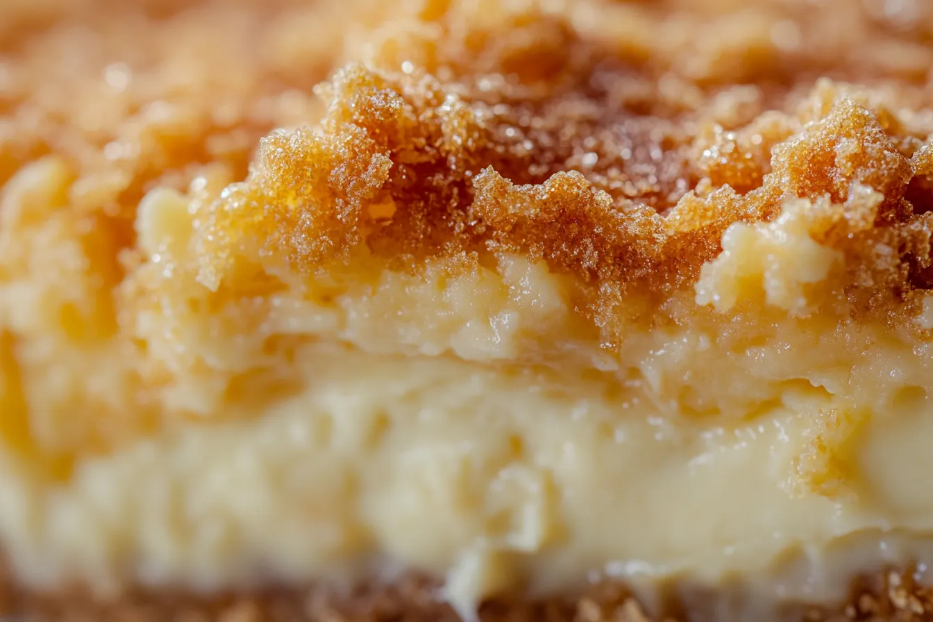 “perfectly crispy tempura cheesecake slice”