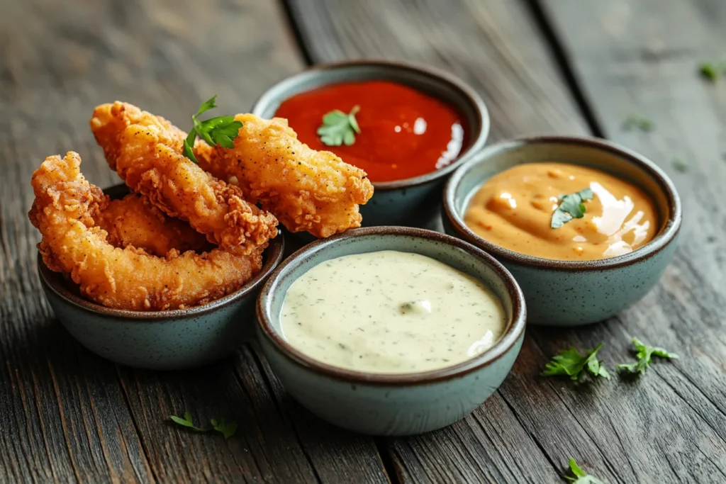 Assorted dipping sauces