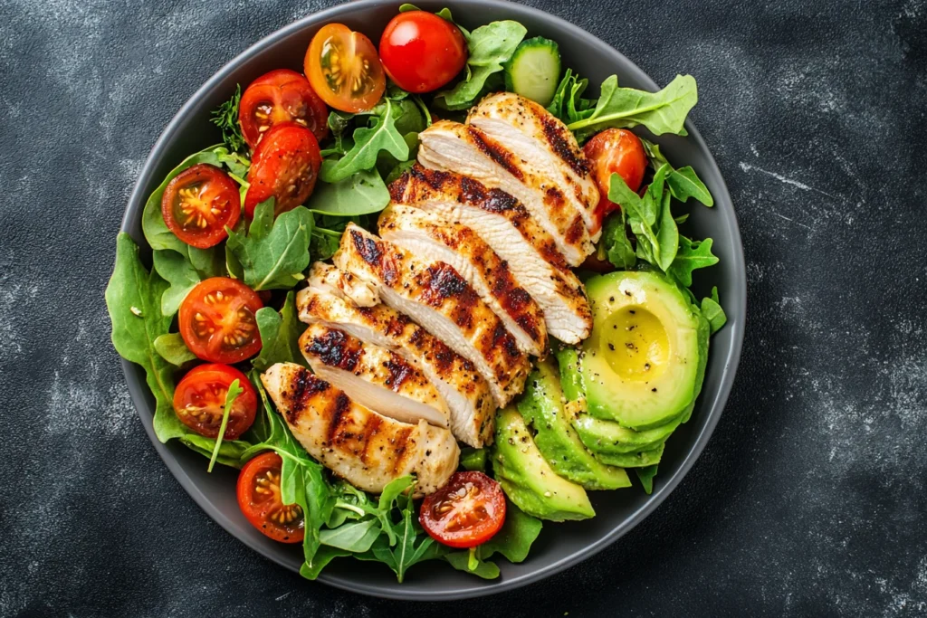 Chicken salad made with 3 oz breast