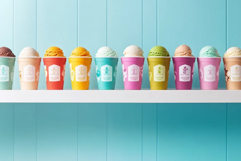 Halo Top ice cream pints in various flavors