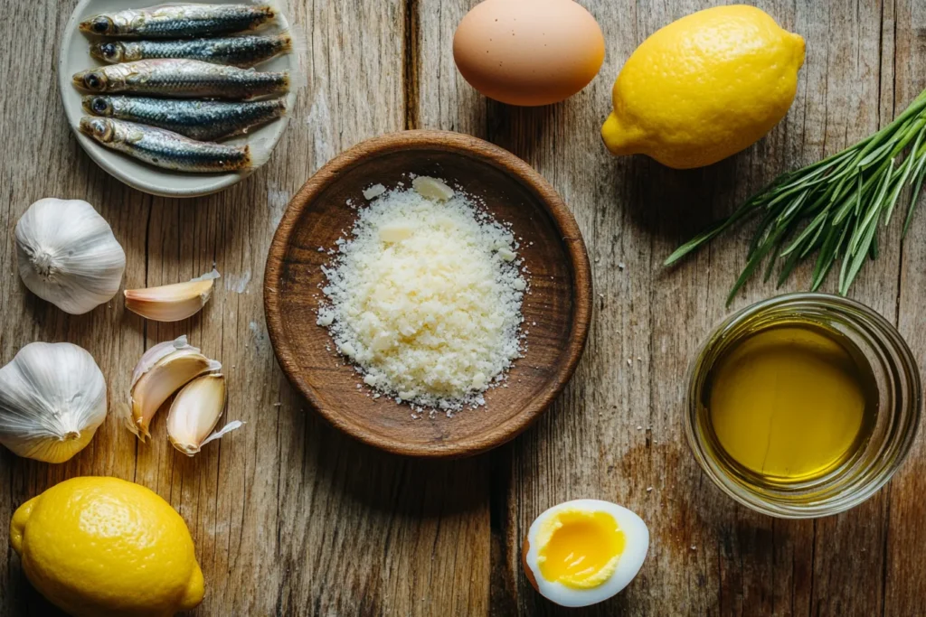 Ingredients laid out on a counter