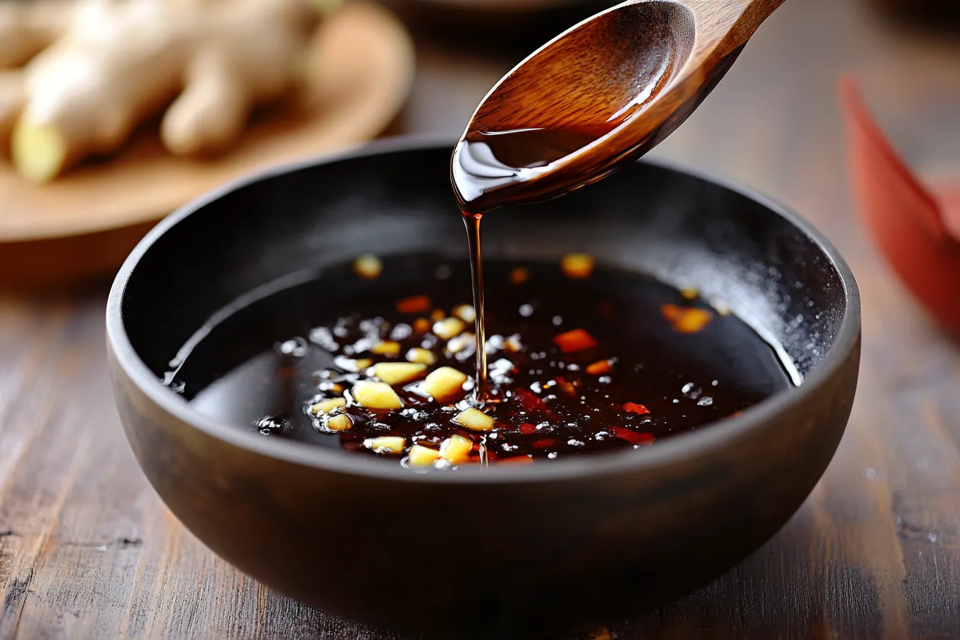 “Homemade yakiniku sauce being prepared”
