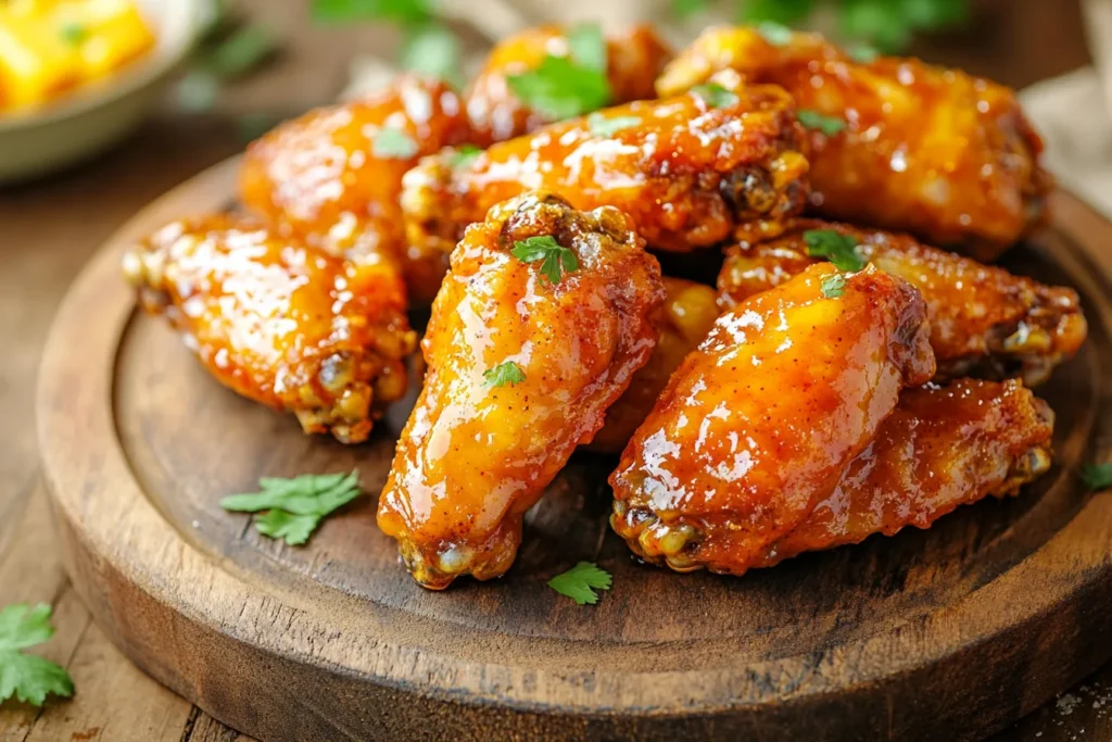 “Mango habanero wings”