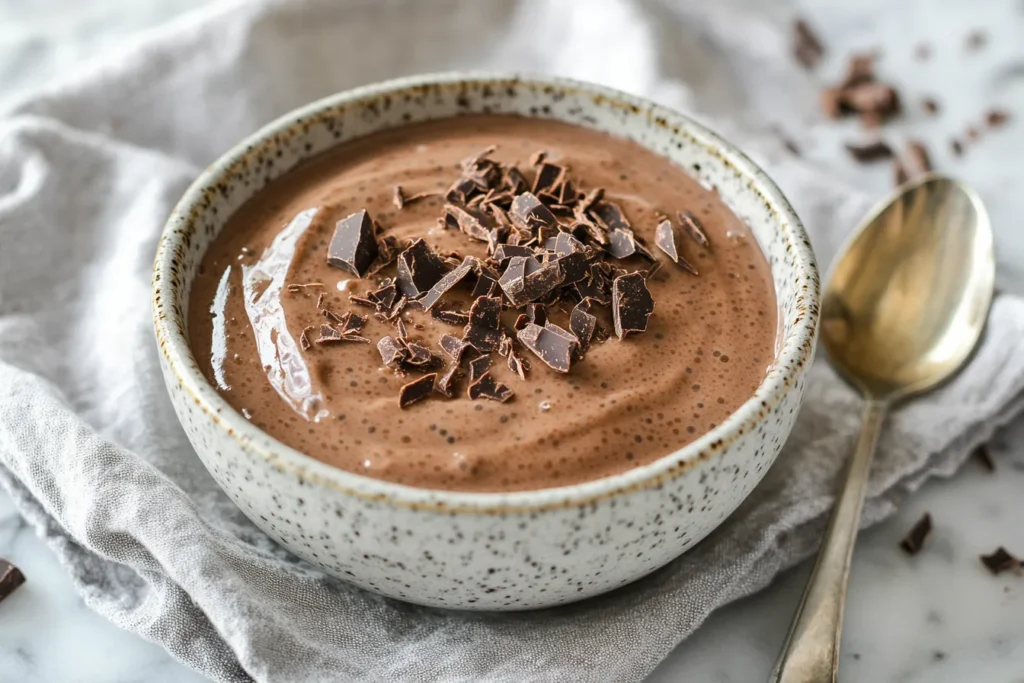 Ready-to-eat chocolate chia pudding