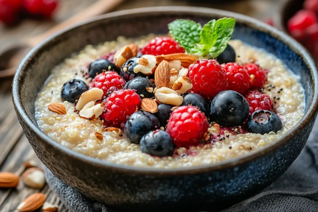 Quinoa porridge with berries