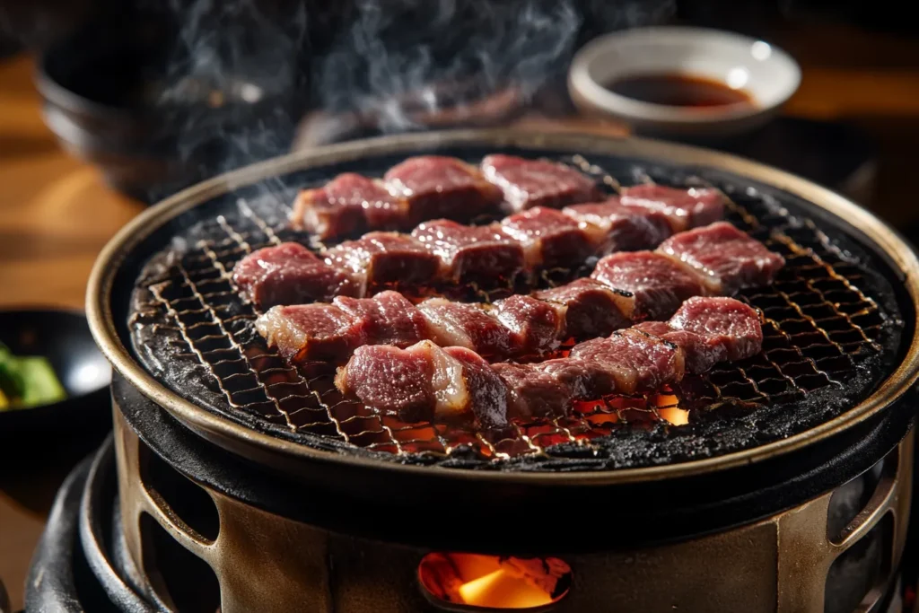 “Japanese tabletop grill with yakiniku”