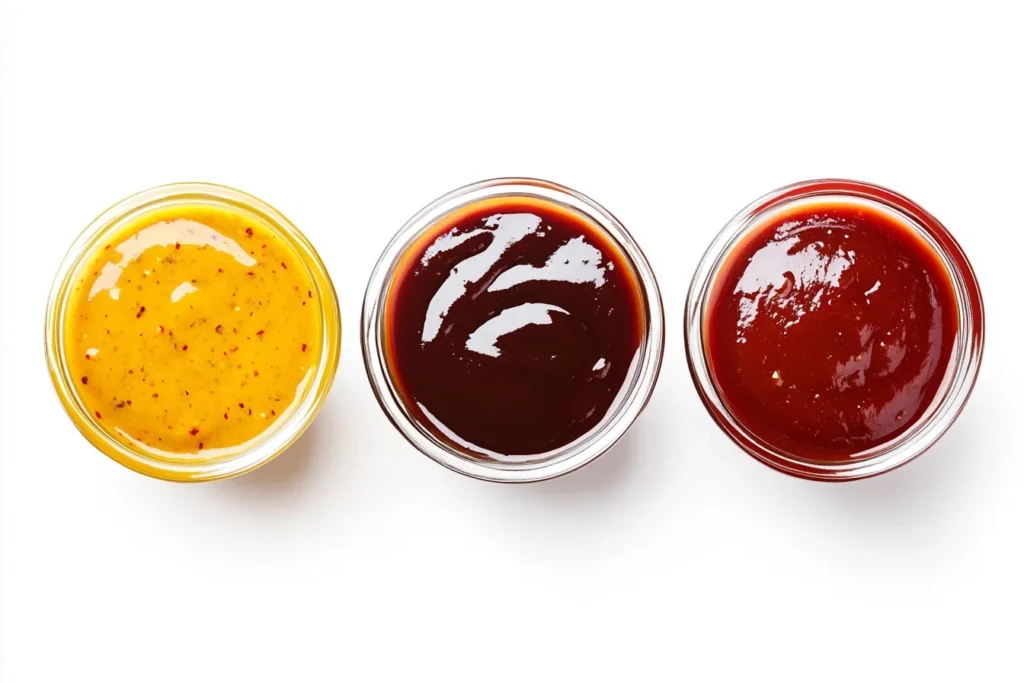 Nutritional comparison chart of BBQ sauces