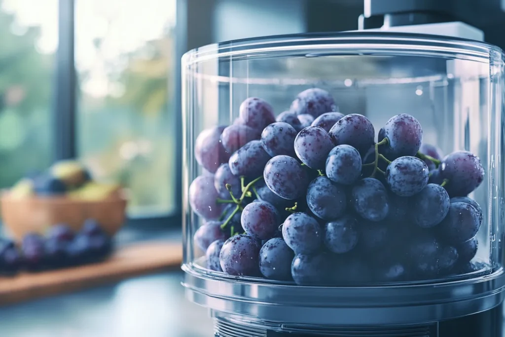 “Making grape puree”