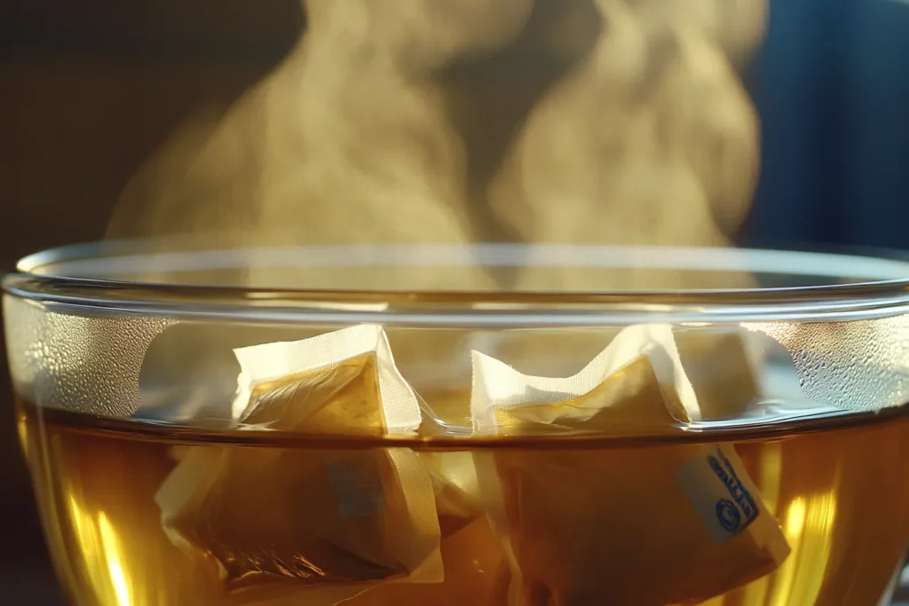 “Brewing tea for iced tea”