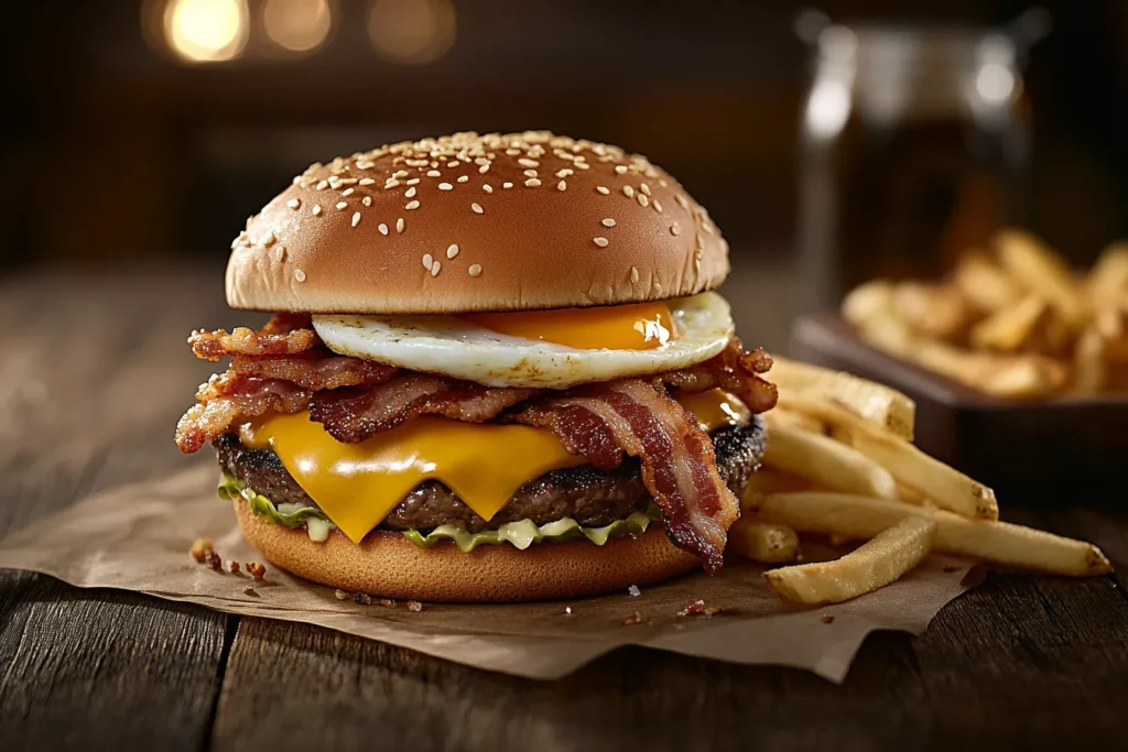 McDonald’s new burger with bacon and egg added