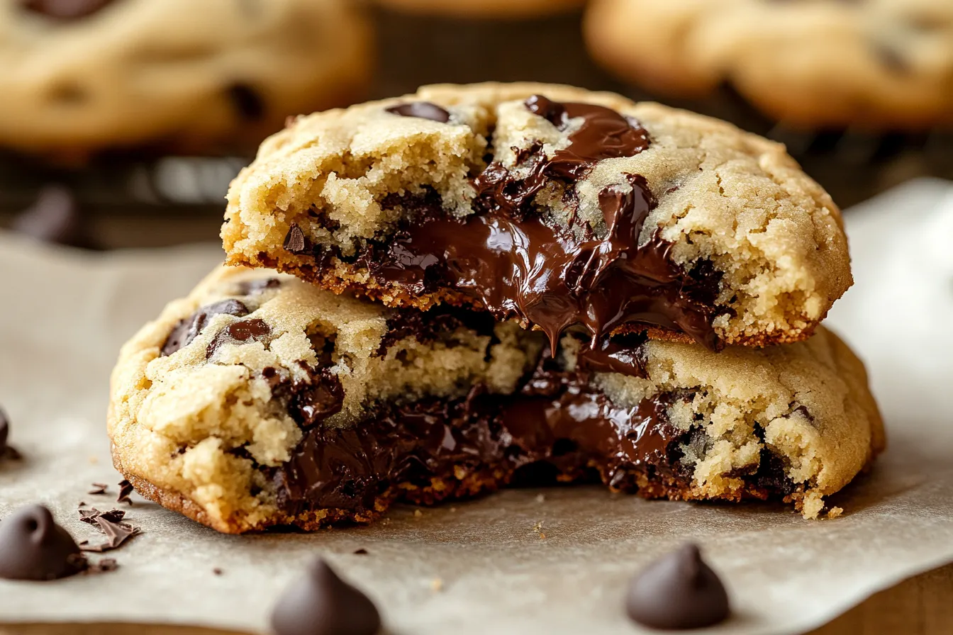 Close-up of Crumbl’s Milk Chocolate Chip Cookie