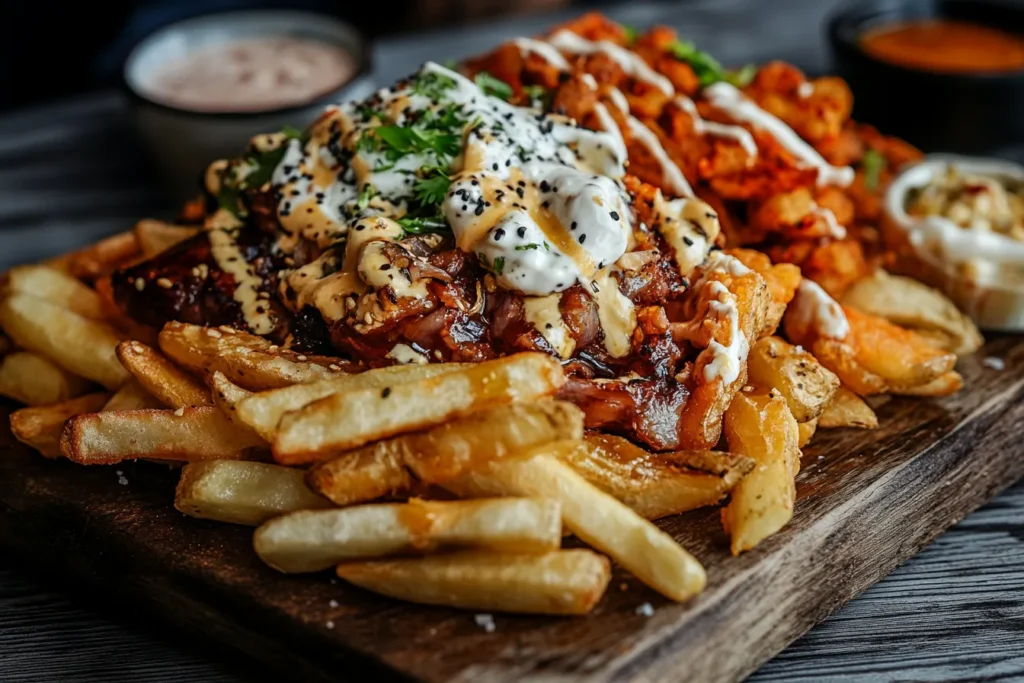 Global styles of French fries including poutine and Belgian frites