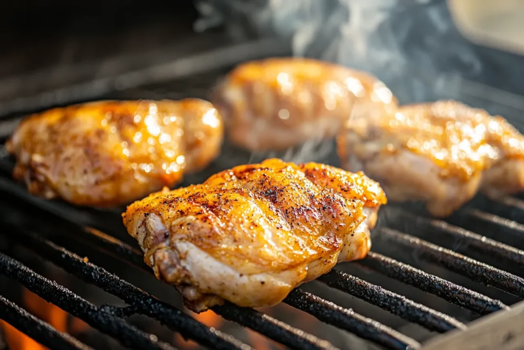 Marinated Chicken on Grill