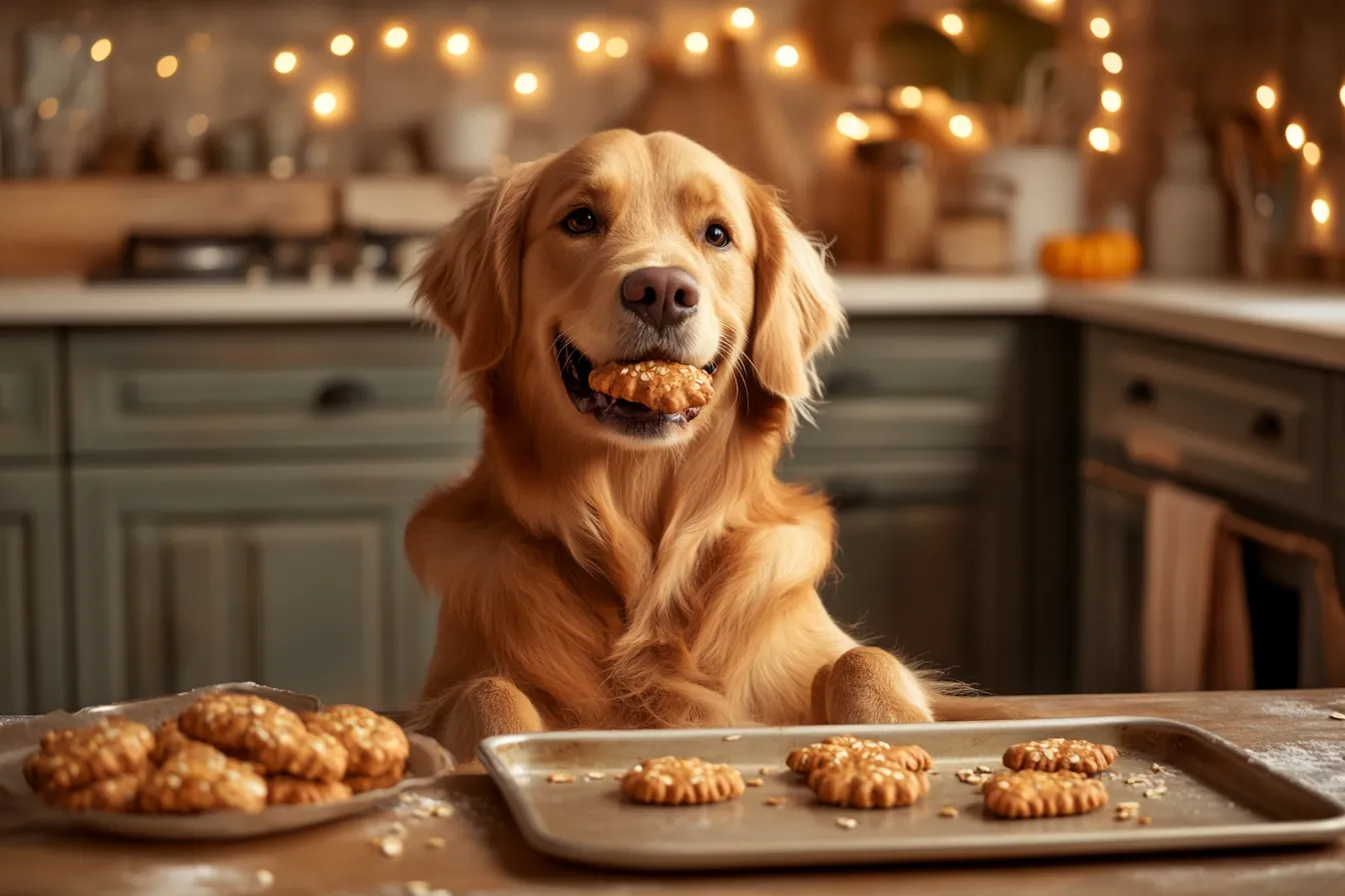 Easy Homemade Pumpkin and Oatmeal Dog Snack Sticks