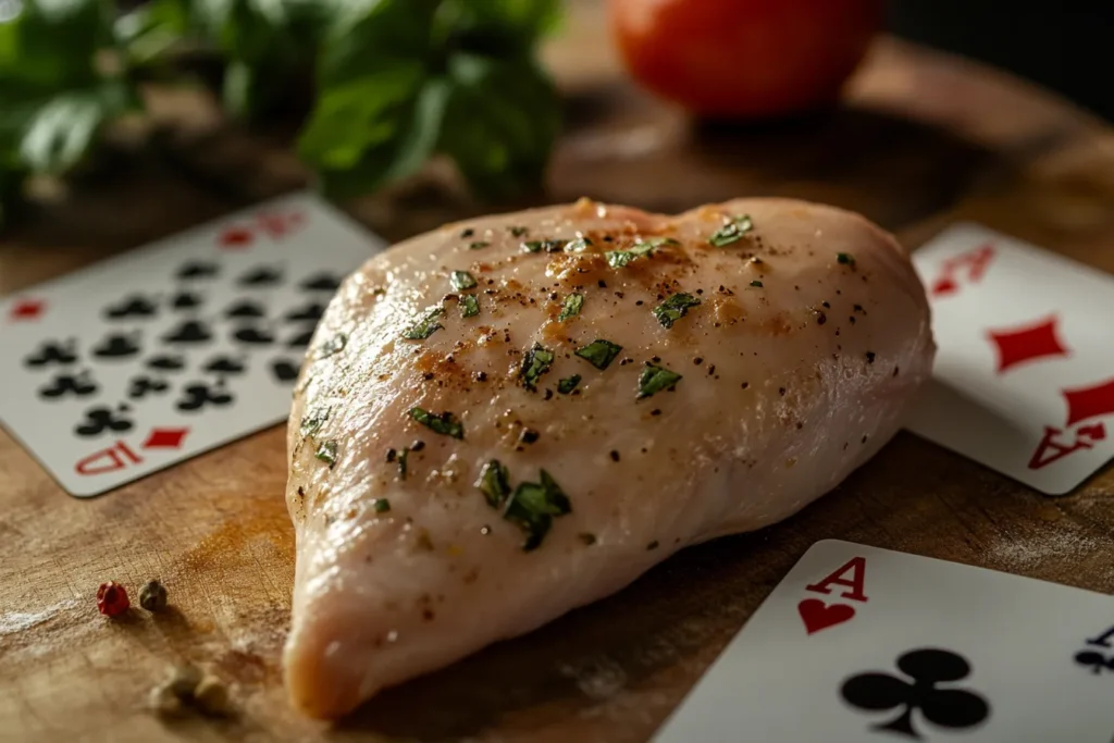 “Visual comparison of 3 ounce chicken breast”