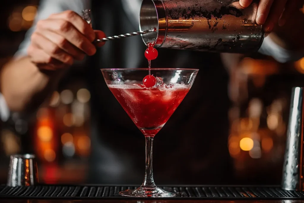 Cherry bomb drink preparation