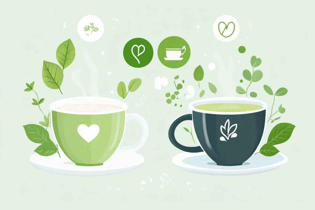 Nutritional benefits of matcha with antioxidants chart