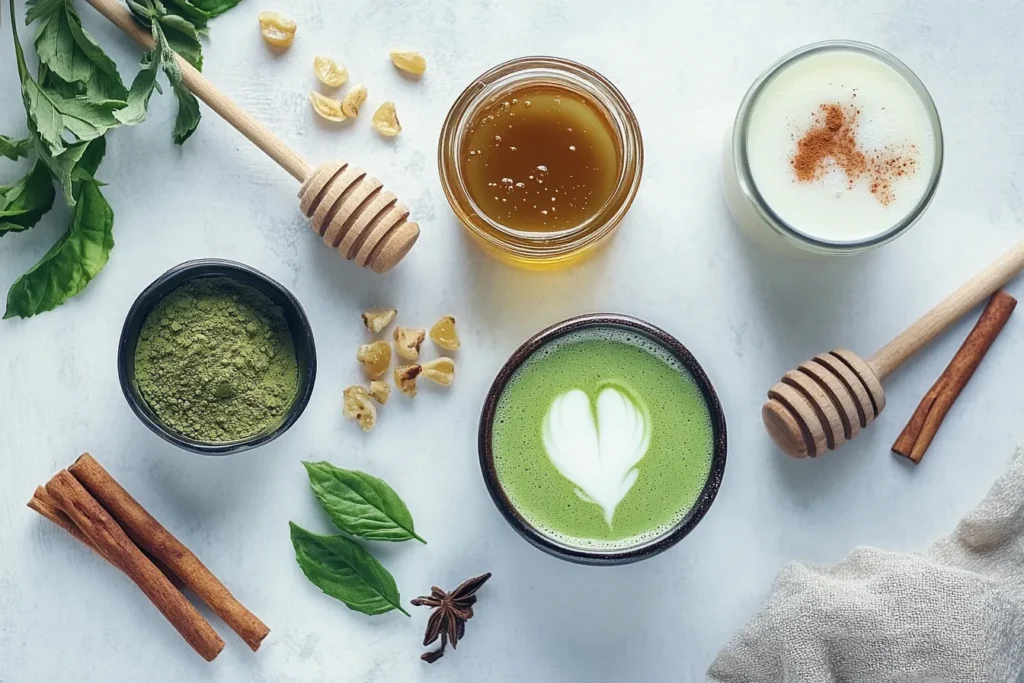 Flavor variations for matcha iced latte