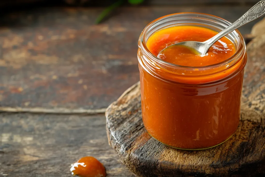 “Awesome Sauce creamy texture in a glass jar”