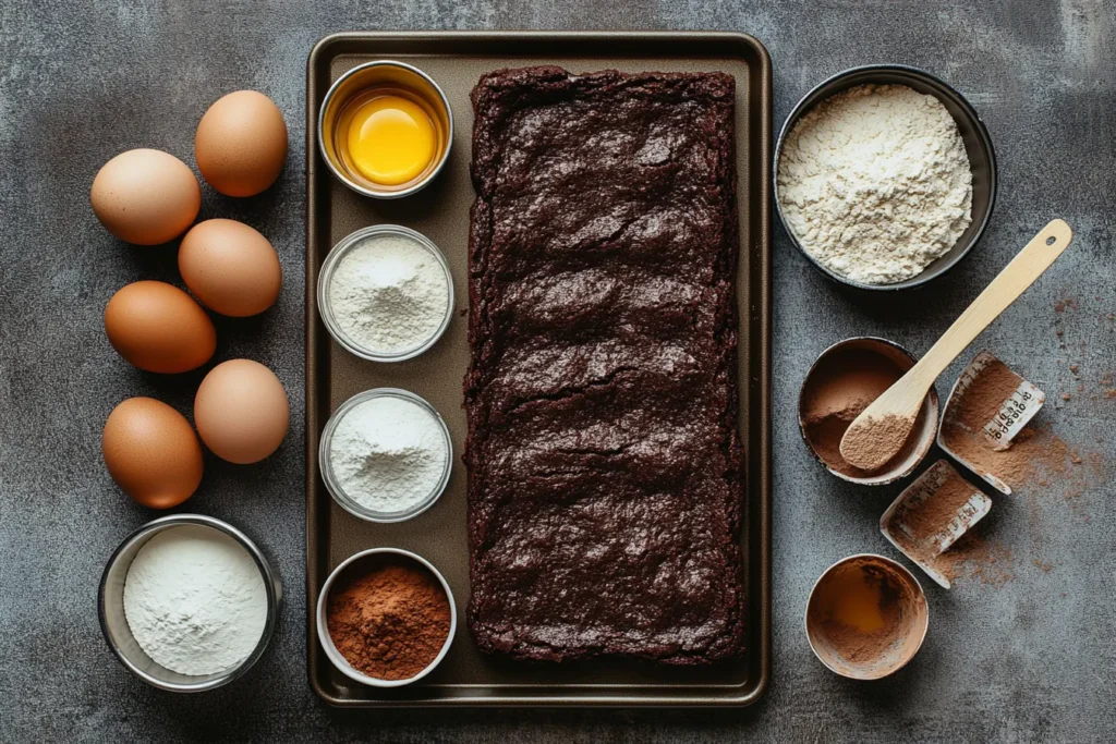 Banana brownie recipe ingredients