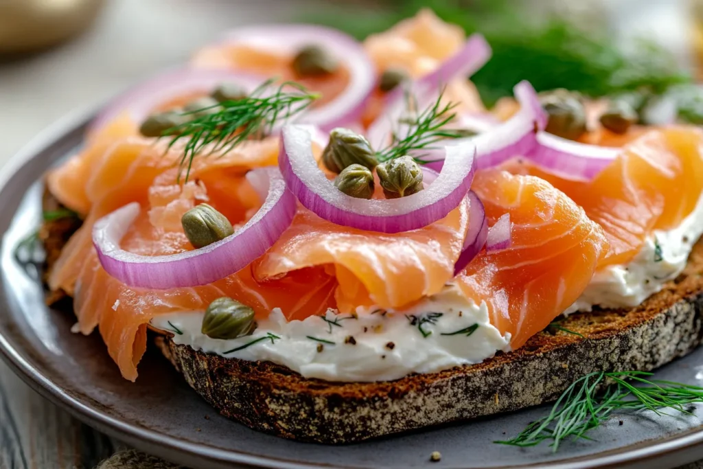 Ina Garten smoked salmon toast