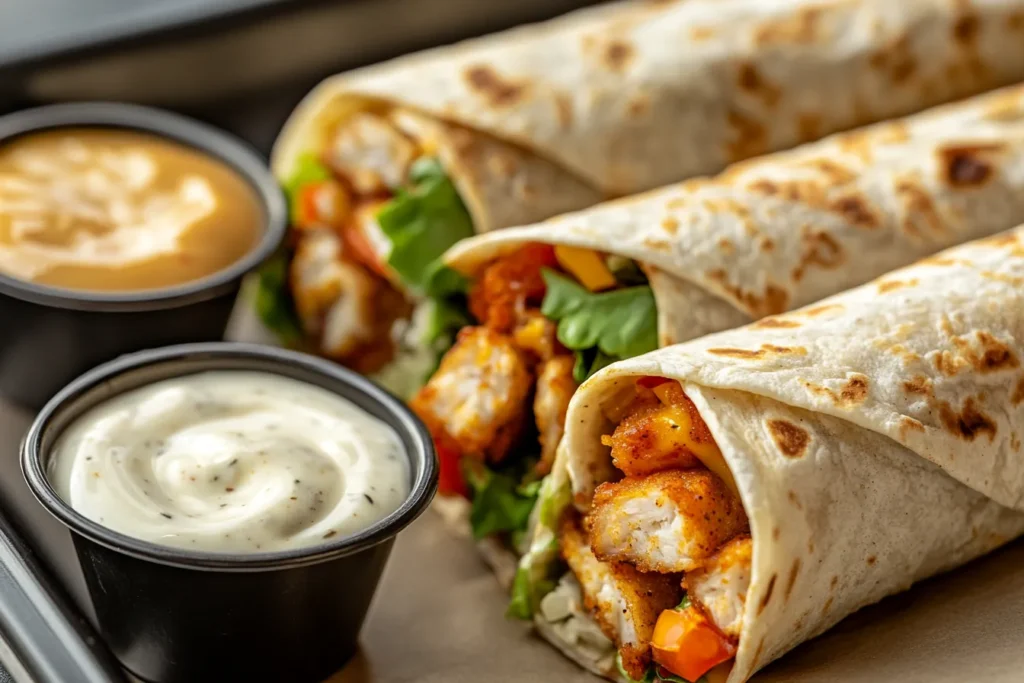 “Spicy and Ranch Snack Wraps side by side”