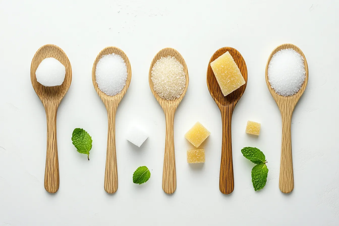 Calorie comparison between sugar and substitutes