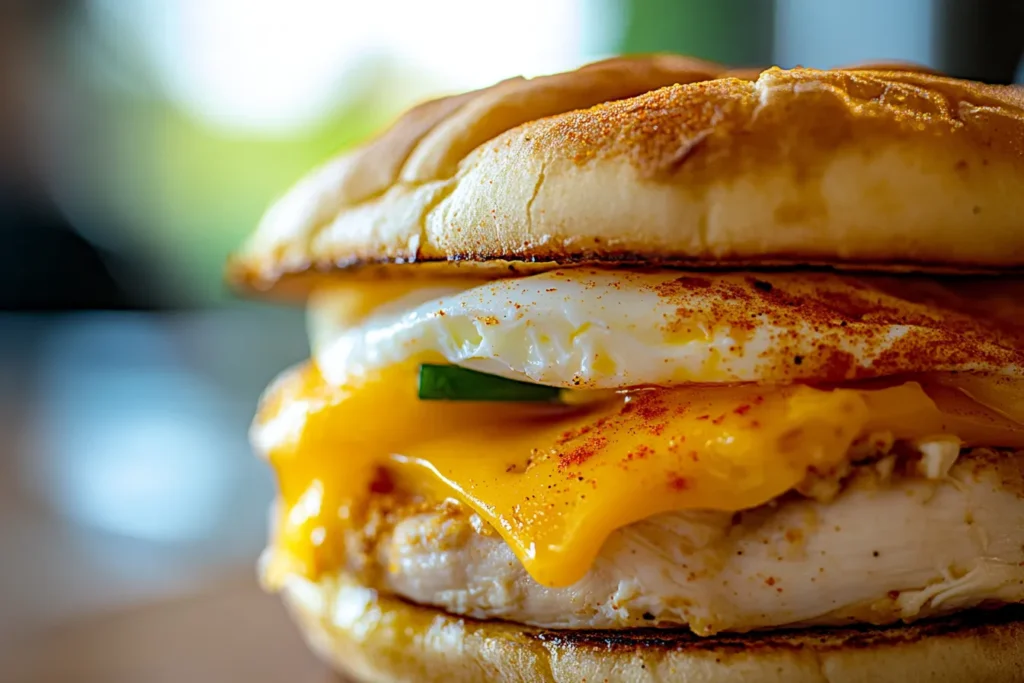 Fan-created Chick‑fil‑A spicy chicken muffin sandwich