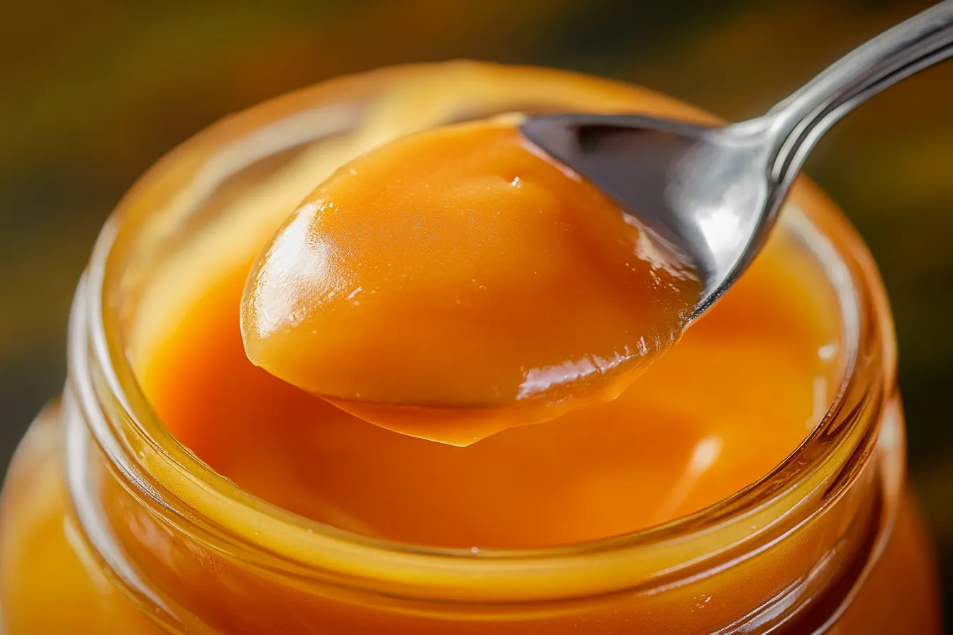 “Awesome Sauce creamy texture in a glass jar”