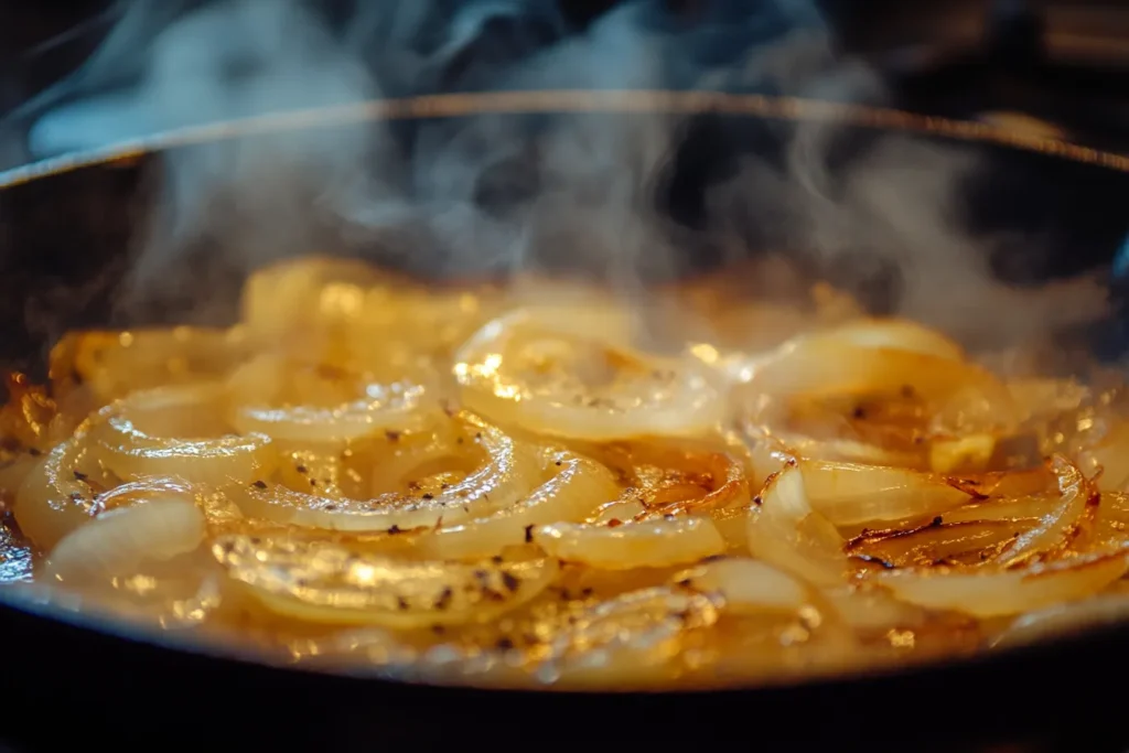 Cooking the Genovese Sauce Base